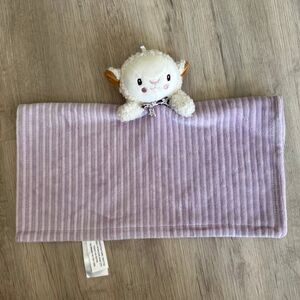 TJ Maxx Little Lamb Lovey Ribbed Lavender Purple Velour Security Blankie